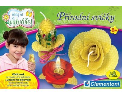 Clementoni 11478 - Hraj si a vytvářej - Přírodní svíčky