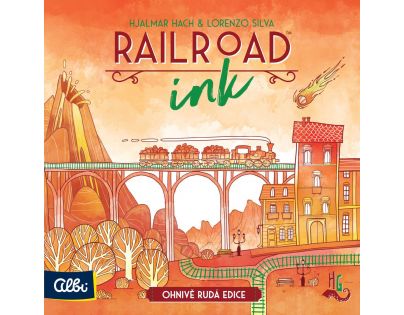 Albi Railroad Ink Ohnivo červená edícia