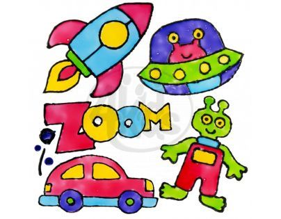 ALEX 743Z - Barvy na okno 6 barev, lepidlo a předlohy v krabičce od 6 let