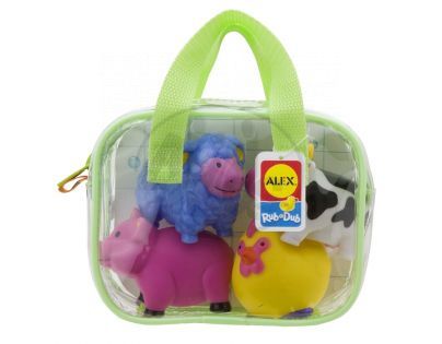 Alex Stříkací figurky do vany Farma 4ks