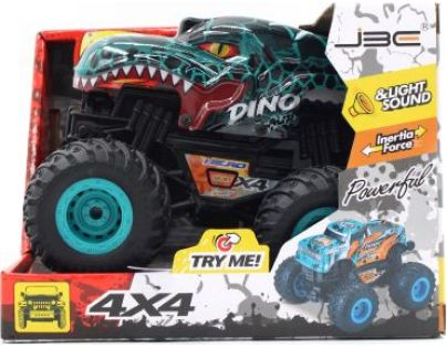 Alltoys Auto Dino kolesá 4 x 4 tmavě zelené