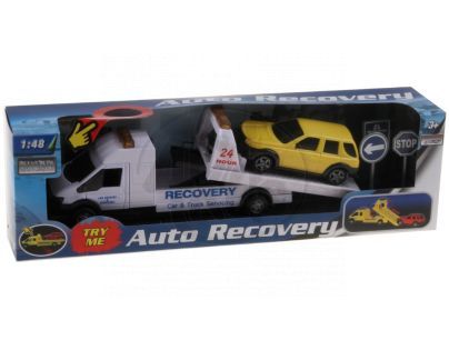 Auto odtahová služba s autíčkem - Bílá
