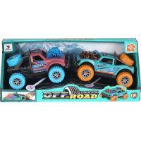 Alltoys Sada autíčok Zelené a růžové 2