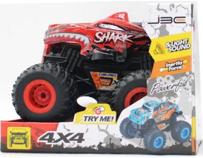 Alltoys Auto Shark kolesá 4 x 4 červené