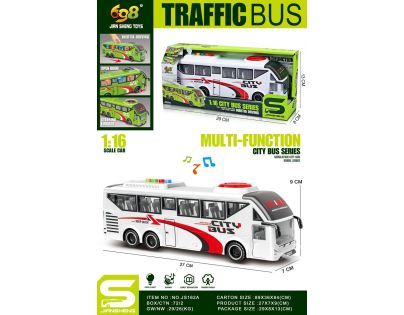 Alltoys Autobus biely 1 : 16
