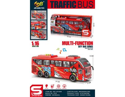 Alltoys Autobus červený 1 : 16