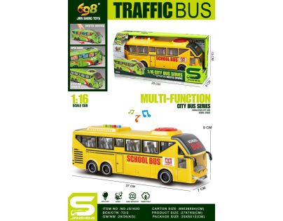 Alltoys Autobus školský žltý 1 : 16