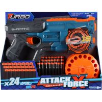 Alltoys Blaster Turbo s rotačným zásobníkom a 24 ks nábojov 2