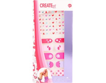 Alltoys Canenco Nálepky na nechty + 4 pilníky Create it!