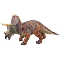 Alltoys Dinosaurus mäkký Tricertops 55 cm hnědý