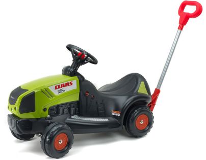 Falk Odrážadlo traktor Claas Axos 340 s vodicou tyčou zelenou