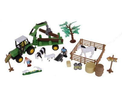 Alltoys Farmársky set v kufríku valník na drevo