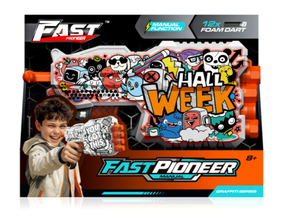 Alltoys Fast pioneer blaster manuálny + 12 ks nábojov