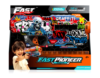 Alltoys Fast pioneer blaster manuálny BH151 + 12 ks nábojov