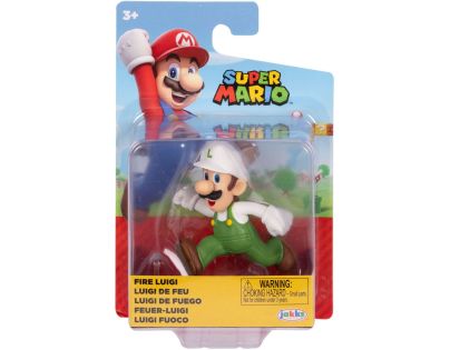 Alltoys Figúrka Super Mario 6 cm Fire Luigi