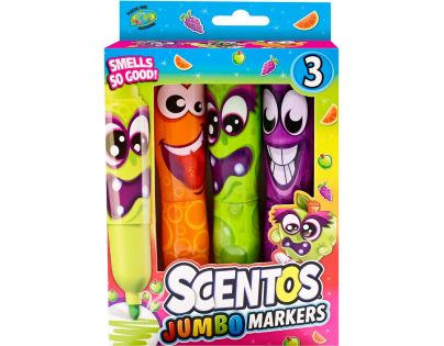 Alltoys Voňavé fixky Scentos Jumbo Funny Face 3 ks