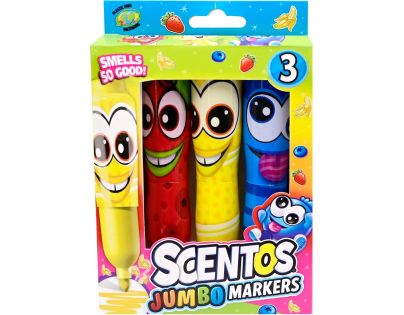 Alltoys Voňavé fixky Scentos Jumbo Funny Face 3 ks