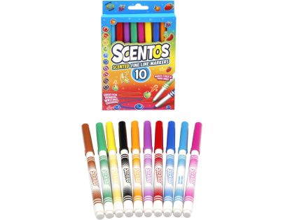 Alltoys Voňavé fixky Scentos tenké 10 ks