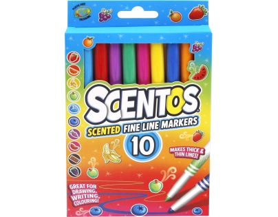 Alltoys Voňavé fixky Scentos tenké 10 ks