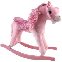 Alltoys JR617 Houpací koník růžový s dlouhou hřívou Alltoys JR617 Houpací koník růžový s dlouhou hřívou