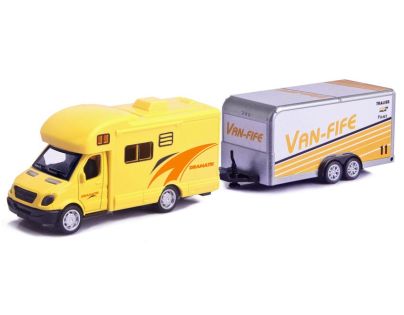 Alltoys Karavan s prívesom žlutý