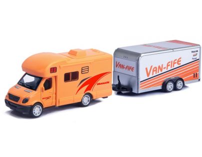 Alltoys Karavan s prívesom oranžový