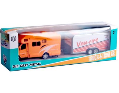 Alltoys Karavan s prívesom oranžový