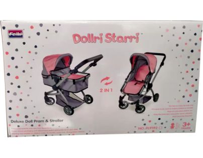 Alltoys Kočík kovový 2 v 1 s väčšou korbou - Poškodený obal