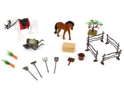 Alltoys Koníky s ohradou a doplnkami