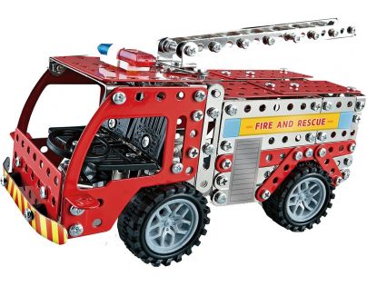 Alltoys Kovová stavebnica hasičské auto 292 dielikov