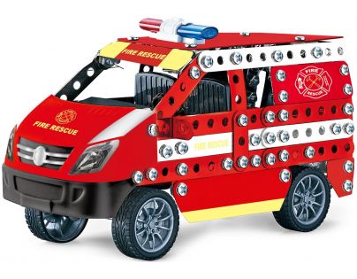 Alltoys Kovová stavebnica Hasičské auto 314 dielikov