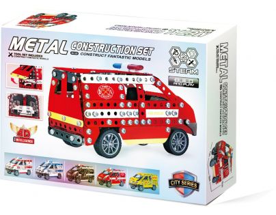 Alltoys Kovová stavebnica Hasičské auto 314 dielikov