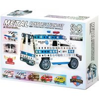 Alltoys Kovová stavebnica Policajné auto 314 dielikov 2