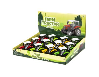 Alltoys Kovový model traktora Pullback