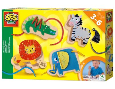 Alltoys Kreatívna navliekačka sada - Džungľa so zvieratkami - Poškodený obal