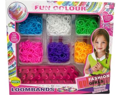 Alltoys Kreatívna súprava na výrobu náramkov Loom Band 1200 ks