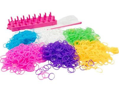 Alltoys Kreatívna súprava na výrobu náramkov Loom Band 1200 ks