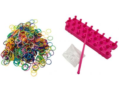 Alltoys Kreatívna súprava na výrobu náramkov Loom Band 600 ks