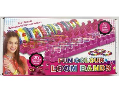 Alltoys Kreatívna súprava na výrobu náramkov Loom Band 600 ks