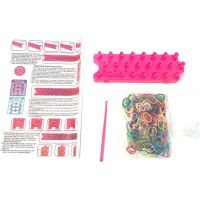 Alltoys Kreatívna súprava na výrobu náramkov Loom Band 600 ks 2