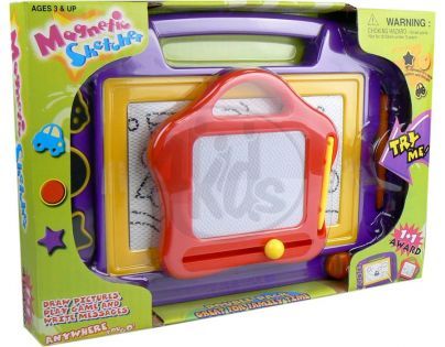 Alltoys Kreslící tabulka 1+1 - Fialovo-červená