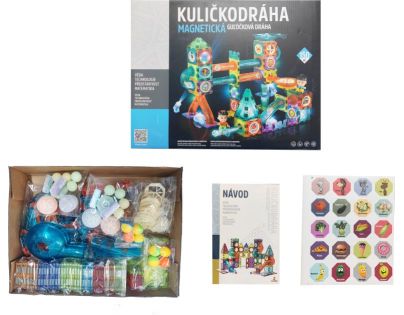 Alltoys Guličková dráha magnetická so svetlom 150 ks - Poškodený obal