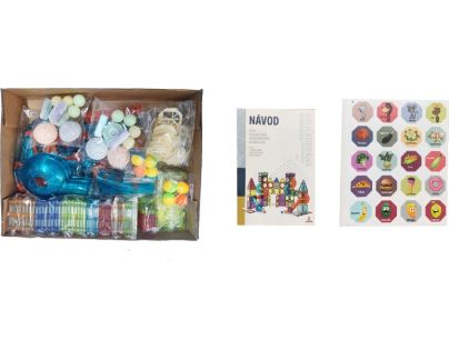 Alltoys Guličková dráha magnetická so svetlom 150 ks - Poškodený obal