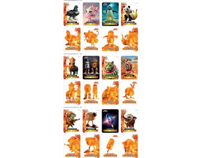 Alltoys Laminované zberateľské kartičky BrainRot