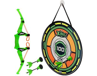 Alltoys Zing Air Storm Luk s terčom a šípkami zelený
