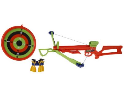Alltoys Zelená kuša s terčom s 5 šípkami