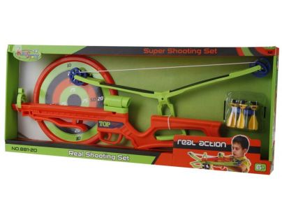 Alltoys Zelená kuša s terčom s 5 šípkami