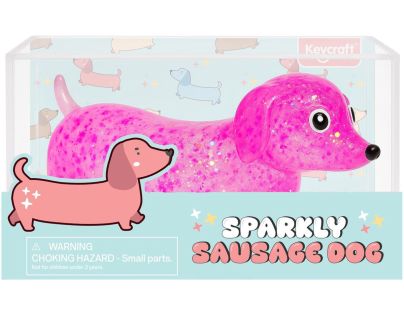 Alltoys Stláčací gélový trblietavý Jazvečík