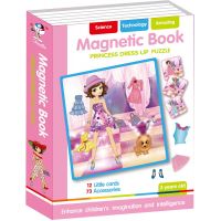 Alltoys Magnetická kniha skladačky Princeznej 85 ks