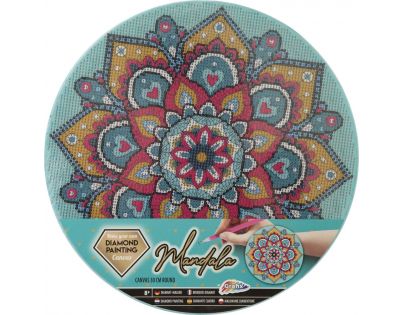 Alltoys Maľovanie pomocou kamienkov Diamond Painting Mandala zelená